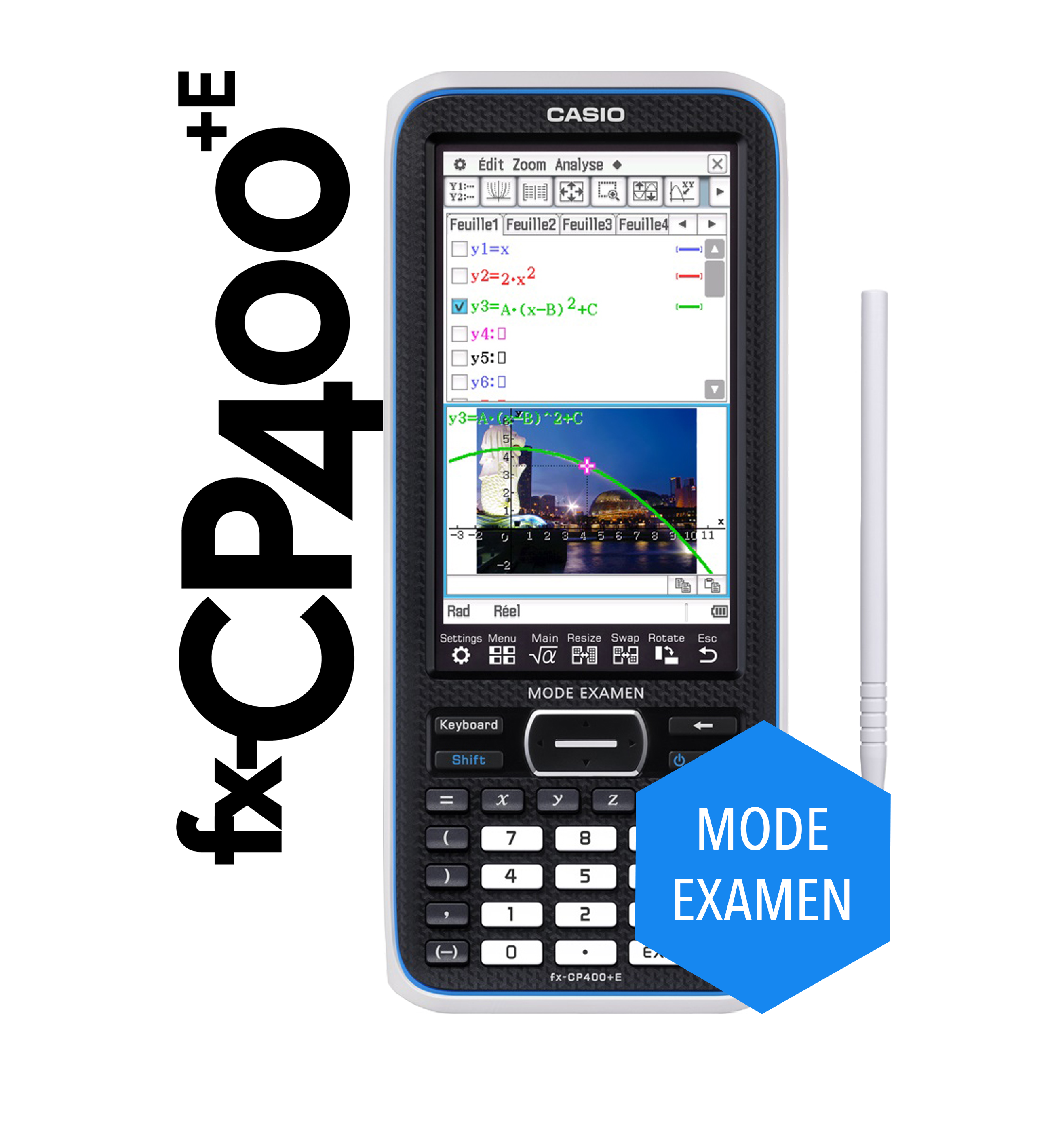Calculatrice fx-CP400+E et son émulateur (licence individuelle – version Windows ou Mac OS X)